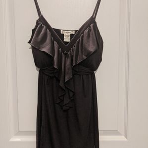 6 Degrees Brown V-Neck Tank Top